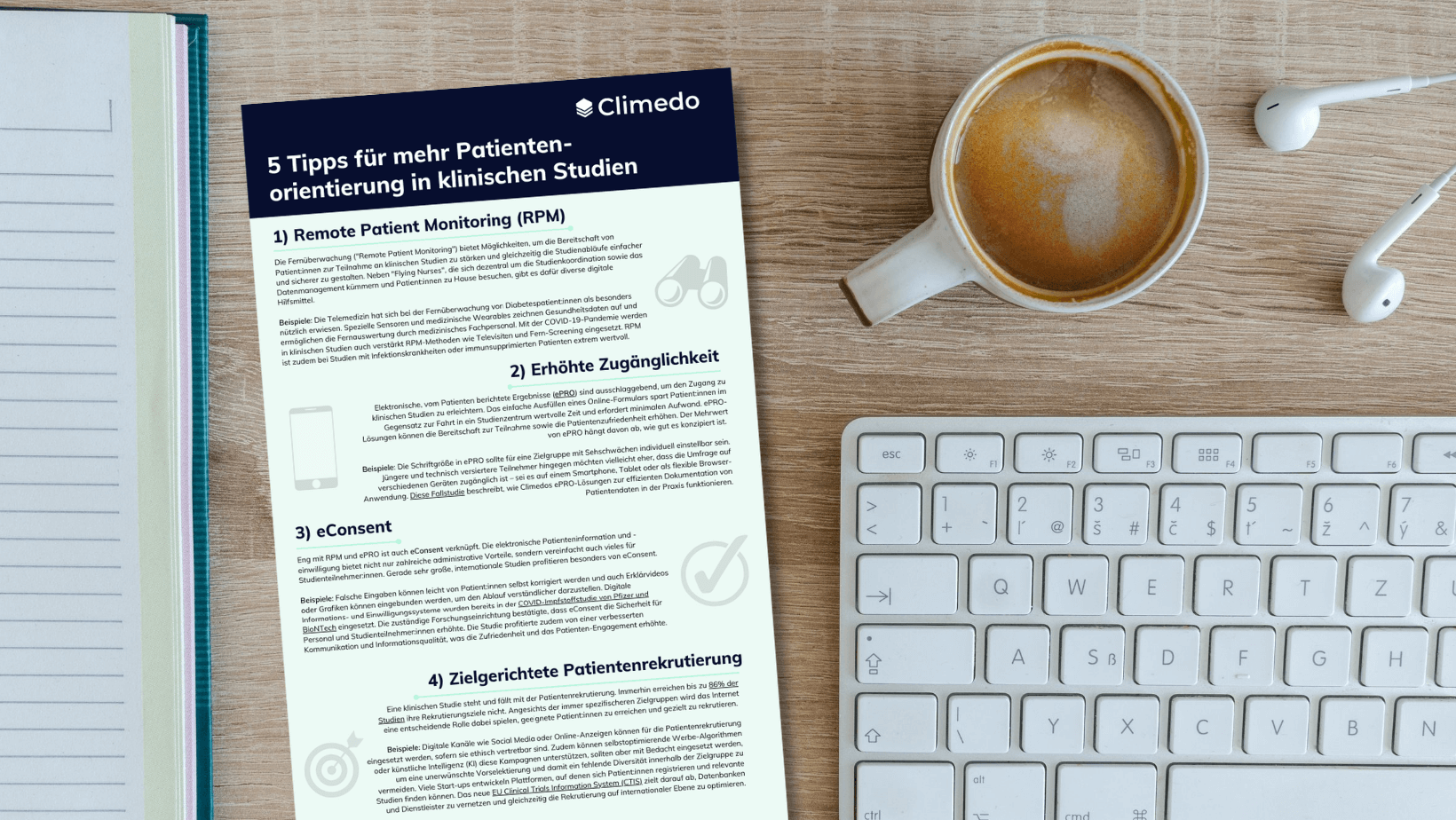 Infografik: 5 Tipps für mehr Patientenorientierung in klinischen Studien